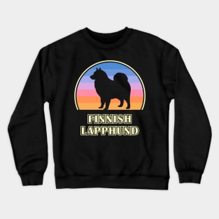 Finnish Lapphund Vintage Sunset Dog Crewneck Sweatshirt